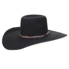 Chapéu de Feltro Preto Aba Larga Texas Diamond 22901 Chapéu de Feltro Preto Aba Larga Texas Diamond 22901