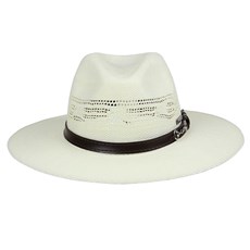 Chapéu de Palha Bangora Marfim 15x Cavalgada Marcatto 24289