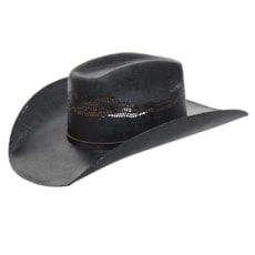 Chapéu Preto Copa Quadrada Texas Diamond 25033 Chapéu Preto Copa Quadrada Texas Diamond 25033