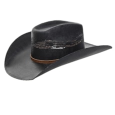 Chapéu Preto Copa Quadrada Texas Diamond 25034 Chapéu Preto Copa Quadrada Texas Diamond 25034