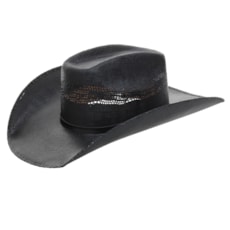 Chapéu Preto Copa Quadrada Texas Diamond 25035 Chapéu Preto Copa Quadrada Texas Diamond 25035