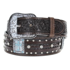 Cinto Country de Couro com Strass Master 22712 Cinto Country de Couro com Strass Master 22712