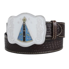 Cinto de Couro Masculino Cowboy Cow Way Marrom 22422 Cinto de Couro Masculino Cowboy Cow Way Marrom 22422