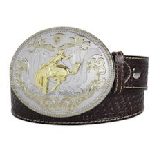 Cinto de Couro Masculino Cowboy Cow Way Marrom 22431 Cinto de Couro Masculino Cowboy Cow Way Marrom 22431