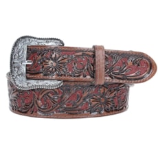Cinto Largo Couro Bordado Country Master 22154 Cinto Largo Couro Bordado Country Master 22154