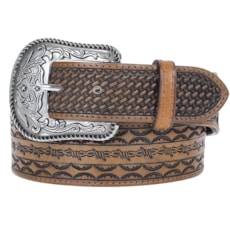 Cinto Masculino Couro Bordado - Master 18565 Cinto Masculino Couro Bordado - Master 18565