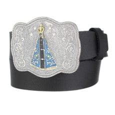 Cinto Preto de Couro Masculino Cow Way 26464 Cinto Preto de Couro Masculino Cow Way 26464