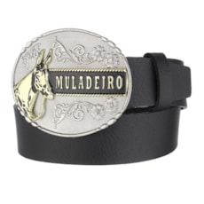 Cinto Preto de Couro Masculino Cow Way 26465 Cinto Preto de Couro Masculino Cow Way 26465