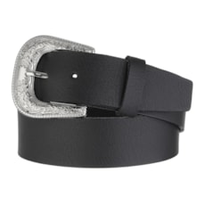 Cinto Preto de Couro Masculino Cow Way 26469 Cinto Preto de Couro Masculino Cow Way 26469