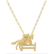 Colar com Pingente Hipismo e Pedras - Hot Horse 14339 Colar com Pingente Hipismo e Pedras - Hot Horse 14339
