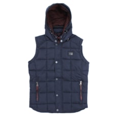 Colete Masculino com Capuz Tassa Azul Marinho 23880 Colete Masculino com Capuz Tassa Azul Marinho 23880