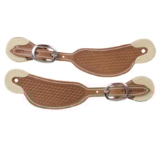 Correia de Espora Larga Couro Bordado Top Equine 25924 Correia de Espora Larga Couro Bordado Top Equine 25924