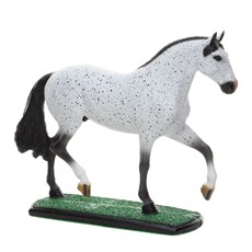 Escultura de Resina Cavalo Mangalarga Marchador Tordilho Home Western Decor 25696