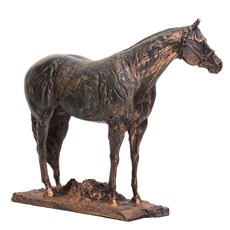 Escultura em Resina Cavalo Quarto de Milha Home Western Decor 25694