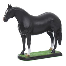 Escultura em Resina Cavalo Quarto de Milha Preto 31223