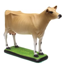 Escultura Vaca Jersey em Resina Home Western Decor 32249