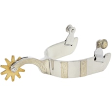 Espora para Cavalo Lisa Prateada Bronc-Steel 21642 Espora para Cavalo Lisa Prateada Bronc-Steel 21642