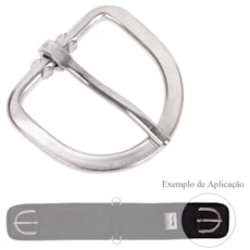 Fivela Cromada 65mm para Barrigueira Lã - SN 7432 Fivela Cromada 65mm para Barrigueira Lã - SN 7432