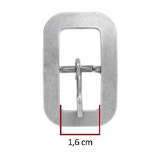 Fivela Inox para Correia de 1,6cm Bronc-Steel 31710