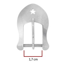Fivela Inox para Correia de 1,7cm Bronc-Steel 31714