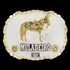 Fivela Muladeiro Cowboy Brand Dourada e Prata 20084