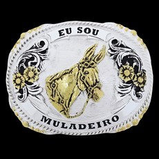Fivela Muladeiro Detalhes Dourados Master 27877