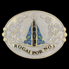 Fivela Nossa Senhora Aparecida Cow Way Oval 24740 Fivela Nossa Senhora Aparecida Cow Way Oval 24740