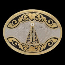 Fivela Oval Nossa Senhora Aparecida Pelegrini 22562 Fivela Oval Nossa Senhora Aparecida Pelegrini 22562