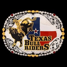 Fivela Sumetal Texas Bull Riders com Strass 10667