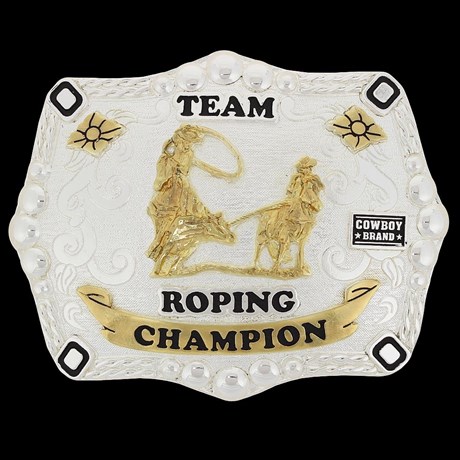 Fivela Team Roping Champion Cowboy Brand 20440