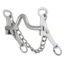 Freio L Alto Inox para Cavalo Bronc-Steel 25941 Freio L Alto Inox para Cavalo Bronc-Steel 25941
