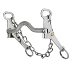 Freio L Baixo Inox para Cavalo Bronc-Steel 25942 Freio L Baixo Inox para Cavalo Bronc-Steel 25942