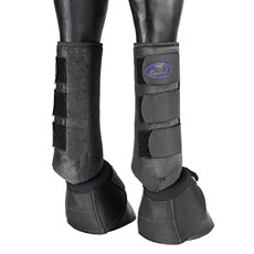 Kit de Proteção para Cavalo Splint Boot e Cloche Equitech Preto 25881