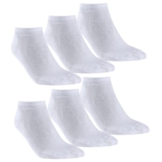 Kit Meia Soquete Feminina 6 Pares Branca Cow Way 24183 Kit Meia Soquete Feminina 6 Pares Branca Cow Way 24183