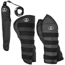 Kit Protetor de Viagem Preto Longo Boots Horse 25866 Kit Protetor de Viagem Preto Longo Boots Horse 25866