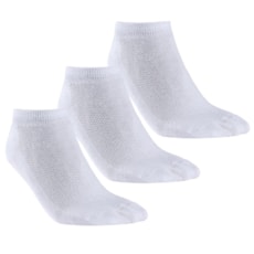 Meia Soquete Kit 3 Pares Feminina Branca Cow Way 24185 Meia Soquete Kit 3 Pares Feminina Branca Cow Way 24185