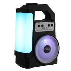 Mini Caixa de Som com Laterna LED sem Fio Rádio FM USB TF Inova 28578