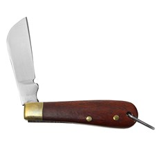 Mini Canivete Tradicional Cabo de Madeira e Lâmina Lisa de 3,5cm - Rodeo West