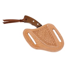 Mini Faca com Bainha de Couro Bordado Equitech 27210 Mini Faca com Bainha de Couro Bordado Equitech 27210
