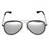 Óculos de Sol Aviador Polarizado Espelhado Prata Twisted Wire 29935
