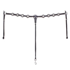 Peiteira para Cavalo Bronc-Steel Couro Marrom 21991 Peiteira para Cavalo Bronc-Steel Couro Marrom 21991
