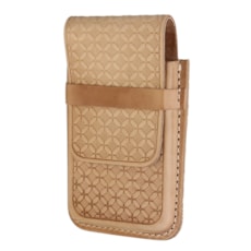 Porta Celular Couro Natural Bordado Cow Way 26502 Porta Celular Couro Natural Bordado Cow Way 26502