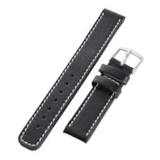 Pulseira em Couro Preto para Relogio Ostral 25104 Pulseira em Couro Preto para Relogio Ostral 25104