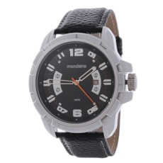 Relógio Preto Masculino Mondaine Analógico 24965 Relógio Preto Masculino Mondaine Analógico 24965