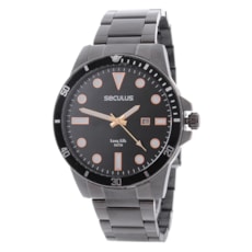 Relógio Seculus Long Life 5 ATM Preto Masculino 24980 Relógio Seculus Long Life 5 ATM Preto Masculino 24980