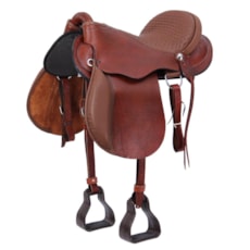 Sela Australiana Assento 15'' Bronc-Steel Havana 24580 Sela Australiana Assento 15'' Bronc-Steel Havana 24580