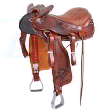 Sela Muladeiro Bordada Havana 15'' Bronc-Steel 23190 Sela Muladeiro Bordada Havana 15'' Bronc-Steel 23190