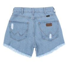 Short Jeans Feminino Cós Alto Delavê Original Wrangler 28392