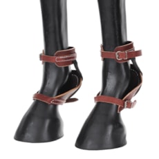 Skid Boot para Cavalos em Couro Rodeo West 22745 Skid Boot para Cavalos em Couro Rodeo West 22745