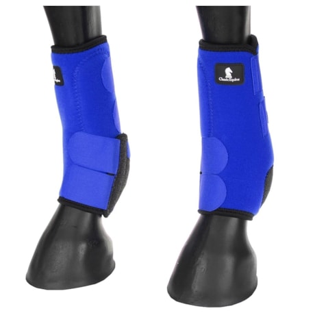 classic equine leather splint boots
